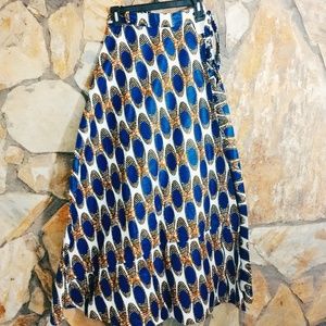 African print skirt